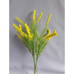 Tráva plast rdesno žlutá 50 cm