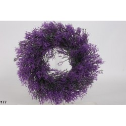 Věnec tráva lavender, 30 cm