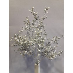 Větvička buxus stříbrná 44 cm