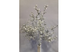 Větvička buxus stříbrná 44 cm