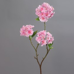 Větev jarní třešeň růžová 83 cm