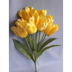 Tulipán kytice žlutá 48 cm