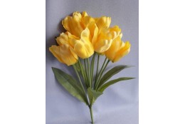 Tulipán kytice, žlutá