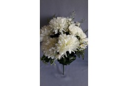 Chryzantéma kytice bílá 49 cm