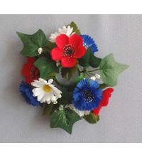 Věnec letní kvítí Ø 13 cm