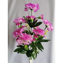 Karafiát kytice fialovo-bílá 60 cm