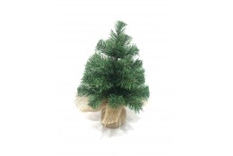 Vánoční stromek zelený v jutě 30 cm