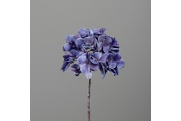 Hortenzie modro-fialová LED. glitr 48 cm