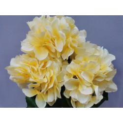 Hortenzie kytice žlutá 46 cm