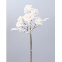 Růže krémová zasněžená 40 cm