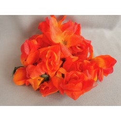 Polotovar - květy růže, 3 barvy