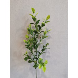 Větvička s lístky zelená 52 cm