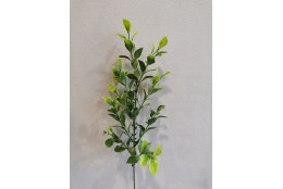 Větvička s lístky zelená 52 cm