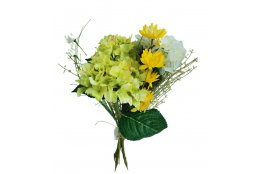 Kytice hortenzie a kopretiny 52 cm