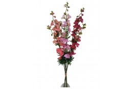 Delphinium kytice vázaná růžové tóny 100 cm