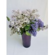 Váza válec fialová, 25 cm