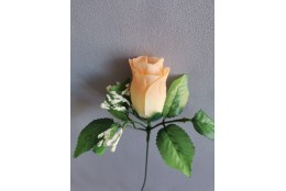 Růže poupě sv. oranžová vazbová 7 cm