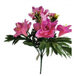 Kytice amarylis, lilie, 6 barev 40 cm