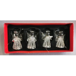 Anděl skleněný 4 ks v boxu 5,2 cm
