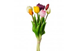 Tulipán kytice vázaná multicolor 39 cm