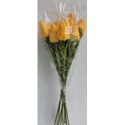 Tulipán pugét 12 ks žlutý 60 cm