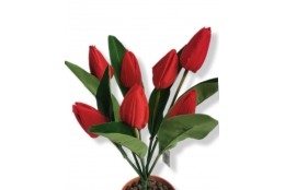 Tulipán svazek červený 42 cm
