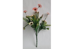 Luční kvítí plast 6 barev 31 cm