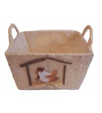 Košík ze sisalu 16,5*16,5*10 cm