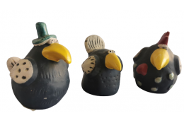 Bájný pták sada 3 ks 10*9,5 cm