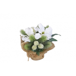 Vánoční dekorace magnolie 18 cm