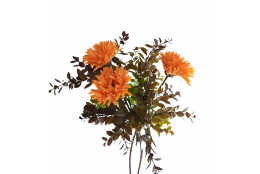 Gerbera kytice vázaná žlutá s přízdobou 57 cm