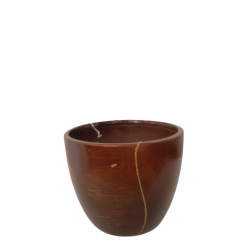 Obal vánoční hnědo-zlatý 10,5 cm