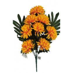 Chryzantéma kytice smuteční žluto-bílá 46 cm