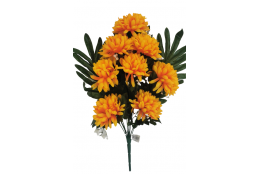 Chryzantéma kytice smuteční žluto-bílá 46 cm