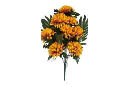 Chryzantéma kytice smuteční žluto-hnědá 46 cm