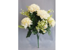 Chryzantéma kytice s kopretinou krémová 50 cm