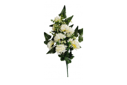 Chryzantéma kytice smuteční krémová 68 cm