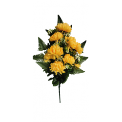 Chryzantéma kytice smuteční sv. žlutá 68 cm