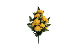 Chryzantéma kytice smuteční sv. žlutá 68 cm