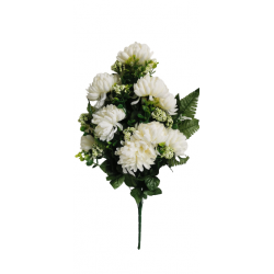 Chryzantéma kytice smuteční bílá 68 cm