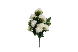 Chryzantéma kytice smuteční bílá 68 cm