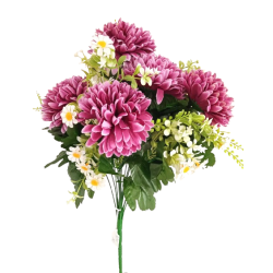 Chryzantéma kytice s kopretinou vínová 50 cm
