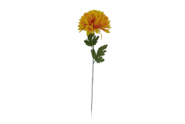 Chryzantéma žluto-oranžová velká 66 cm