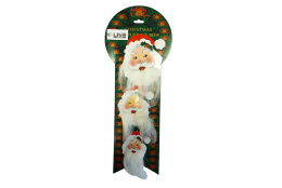 Santa x3, závěsná dekorace