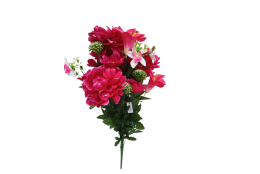 Pivoňka kytice fuchsiová 64 cm
