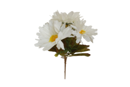 Gerbera kytice bílá 29 cm